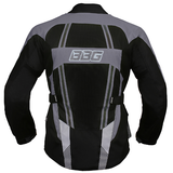 BBG Indiana Adventure motorcycle riding jacket with chest guard and CE Level 2 armour