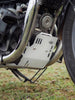 Legundary Custom Voyager Bash Plate for Royal Enfield Super Meteor 650 silver aluminium engine protection