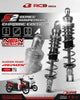 RCB S-2 Series 305mm chrome rear shock absorber 01A0313D for Yamaha Aerox