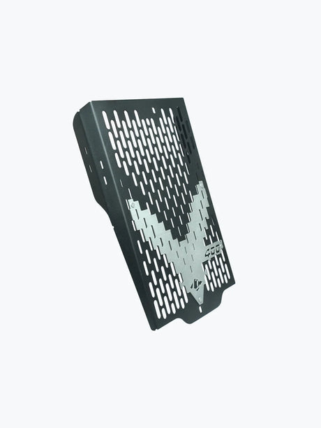 Legundary Custom Vector radiator grill for Triumph Scrambler 400 X black mild steel aluminium guard