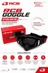 RCB E-Series motorcycle riding goggles smoke lens 01GL001B