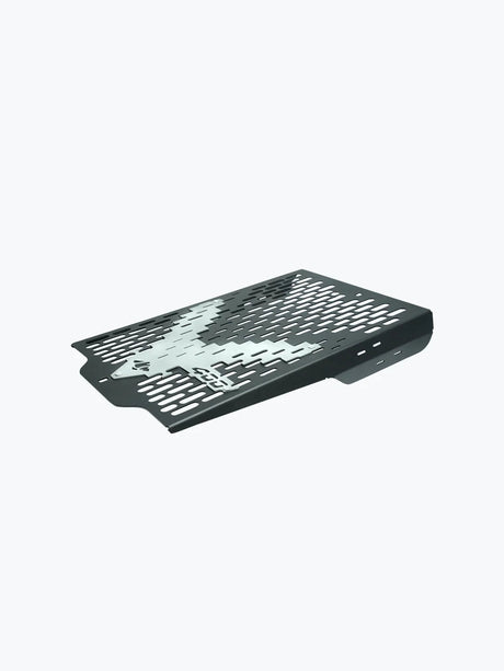 Legundary Custom Vector radiator grill for Triumph Scrambler 400 X black mild steel aluminium guard