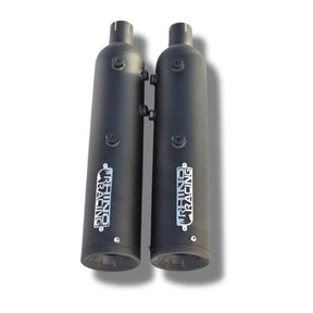 Rhino Racing Performance Exhaust for Royal Enfield Interceptor 650 and Continental GT 650 in Chrome and Black