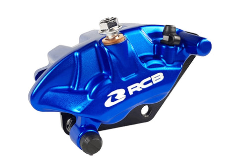 RCB S3 Series 01BC032 front motorcycle brake caliper in Blue and Golden colour options.