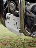 Legundary Custom Voyager Bash Plate for Royal Enfield Super Meteor 650 silver aluminium engine protection