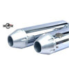 Rhino Racing Performance Exhaust for Royal Enfield Interceptor 650 and Continental GT 650 in Chrome and Black