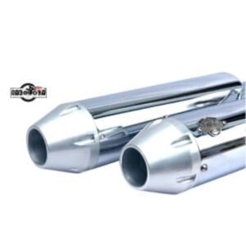 Rhino Racing Performance Exhaust for Royal Enfield Interceptor 650 and Continental GT 650 in Chrome and Black