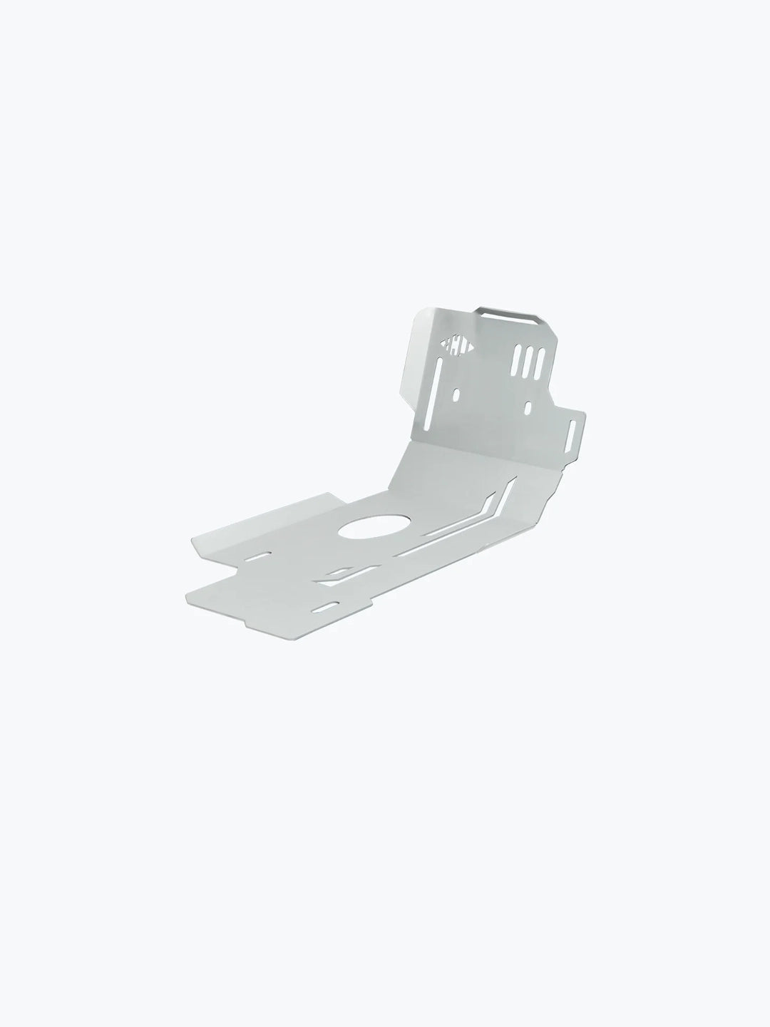 Legundary Custom Voyager Bash Plate for Royal Enfield Super Meteor 650 silver aluminium engine protection