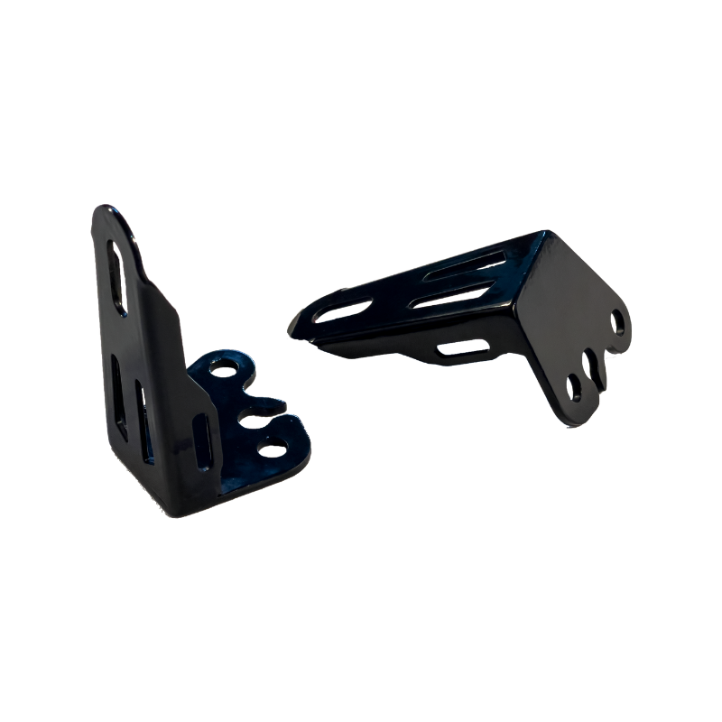 Auto Engina Fog Light Clamp Mount for Royal Enfield Hunter 350 3mm Mild Steel Gloss Black