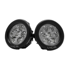 Maddog Lycan Auxiliary LED Lights 10800 Lumens Dual Mode Spot and Flood for Motorcycle IP67 Waterproof