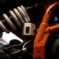 Hyperrider Rear Fluid Reservoir for KTM Duke Gen 3 and Husqvarna Svartpilen 250 401 2024 Black Silver