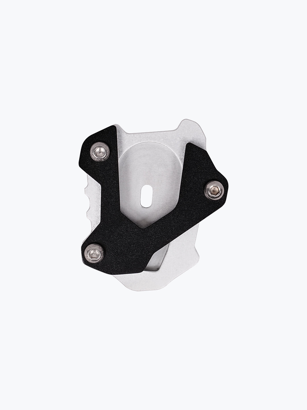 Legundary Custom KTM ADV 890 Fortis Side Stand Base black silver aluminium mild steel foot extension plate
