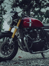 Legendary Custom Interceptor 650 Thanos crash guard with slider black heavy duty engine protection