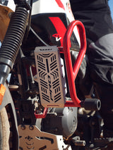Legundary Custom Vector radiator grill aluminium installed on Hero X Pulse 200 4V Pro front