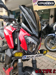 Hyperrider Bajaj Dominar Type 2 Windshield Glass Fiber Touring Wind Deflector