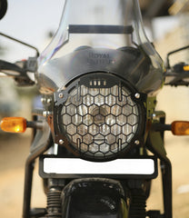 Mototorque headlight grill Royal Enfield Himalayan BS6 black metal protector