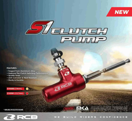 RCB S1 Series red 12.7mm hydraulic clutch pump 01H0081R