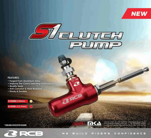 RCB S1 Series red 12.7mm hydraulic clutch pump 01H0081R