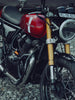 Legendary Custom Interceptor 650 Thanos crash guard with slider black heavy duty engine protection