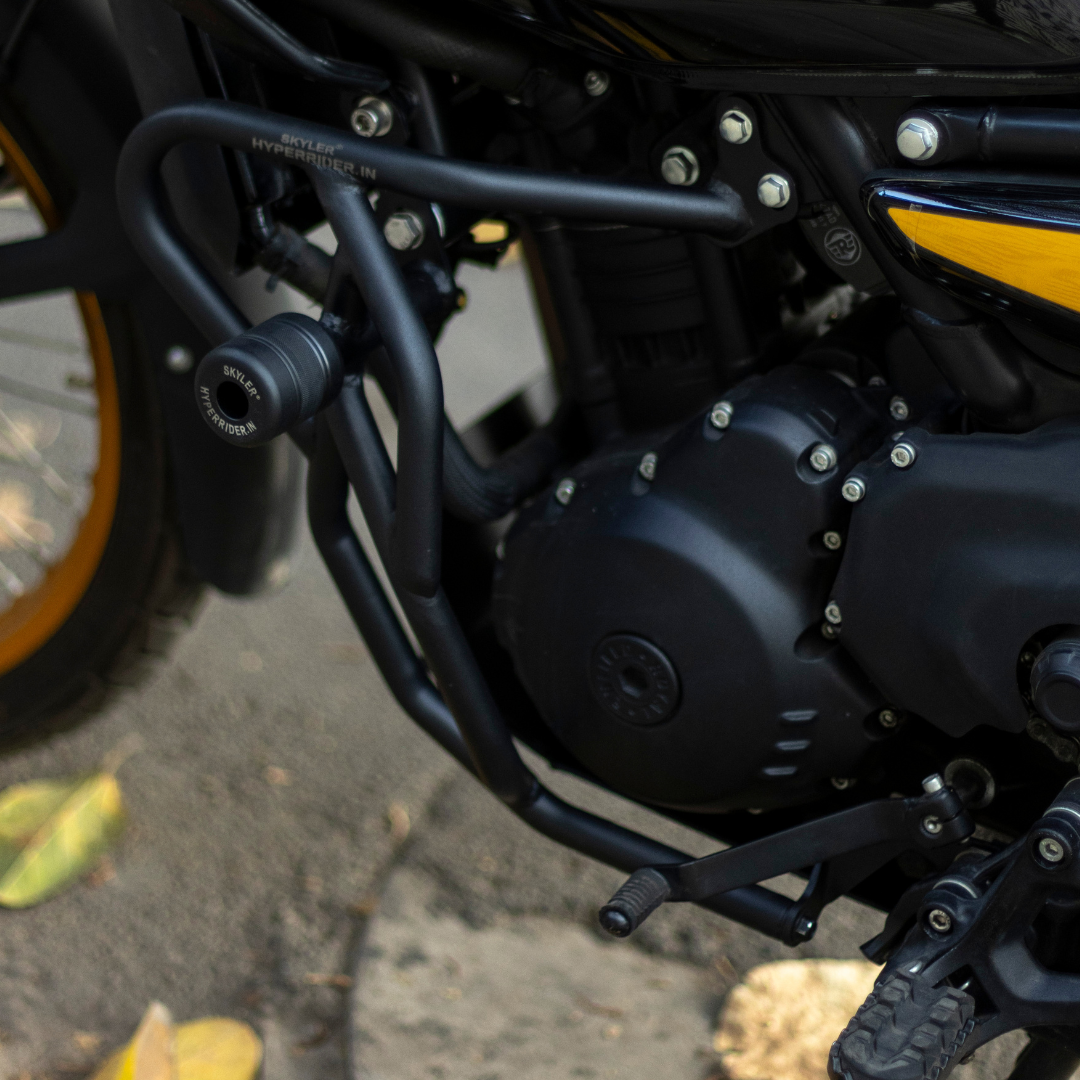 Hyperrider 16-Gauge Crash Guard with Delrin Sliders for Royal Enfield Himalayan 450