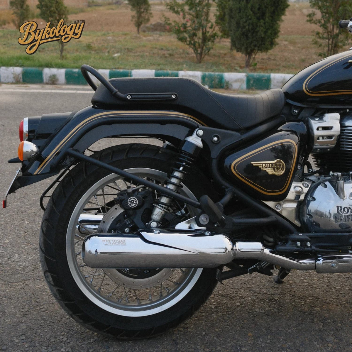 Rhino Racing V4 Peashooter 304 stainless steel exhaust for Royal Enfield Bullet 650