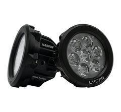 Maddog Lycan Auxiliary LED Lights 10800 Lumens Dual Mode Spot and Flood for Motorcycle IP67 Waterproof