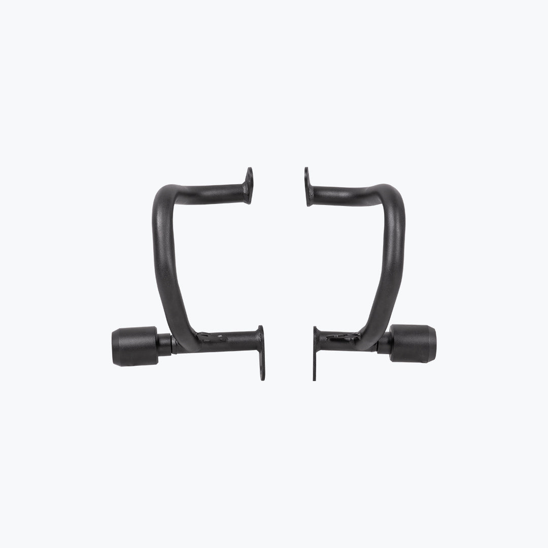 Legundary Custom Hector crash guard for Triumph Scrambler 400 X black mild steel engine guard