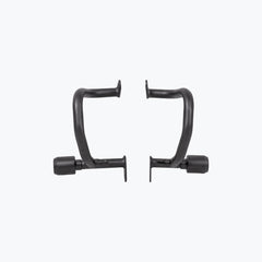 Legundary Custom Hector crash guard for Triumph Scrambler 400 X black mild steel engine guard