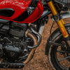 Legundary Custom Hector crash guard for Triumph Scrambler 400 X black mild steel engine guard