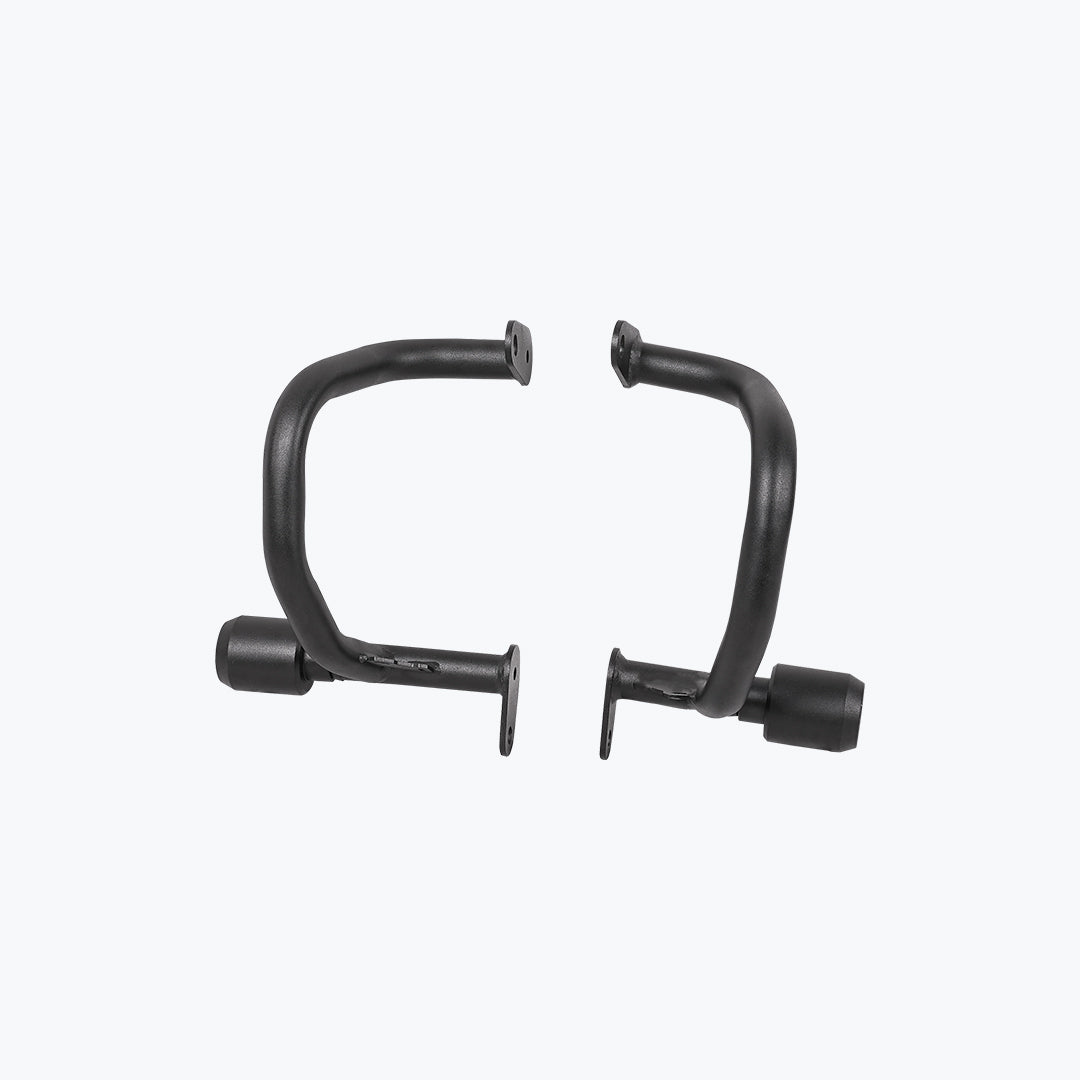 Legundary Custom Hector crash guard for Triumph Scrambler 400 X black mild steel engine guard