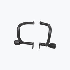 Legundary Custom Hector crash guard for Triumph Scrambler 400 X black mild steel engine guard
