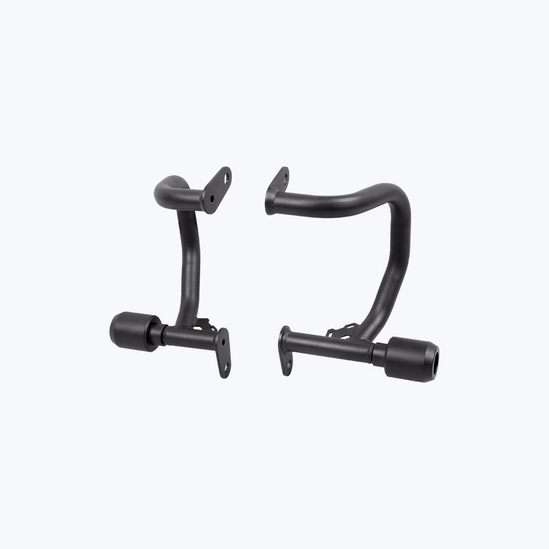 Legundary Custom Hector crash guard for Triumph Scrambler 400 X black mild steel engine guard
