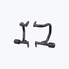 Legundary Custom Hector crash guard for Triumph Scrambler 400 X black mild steel engine guard