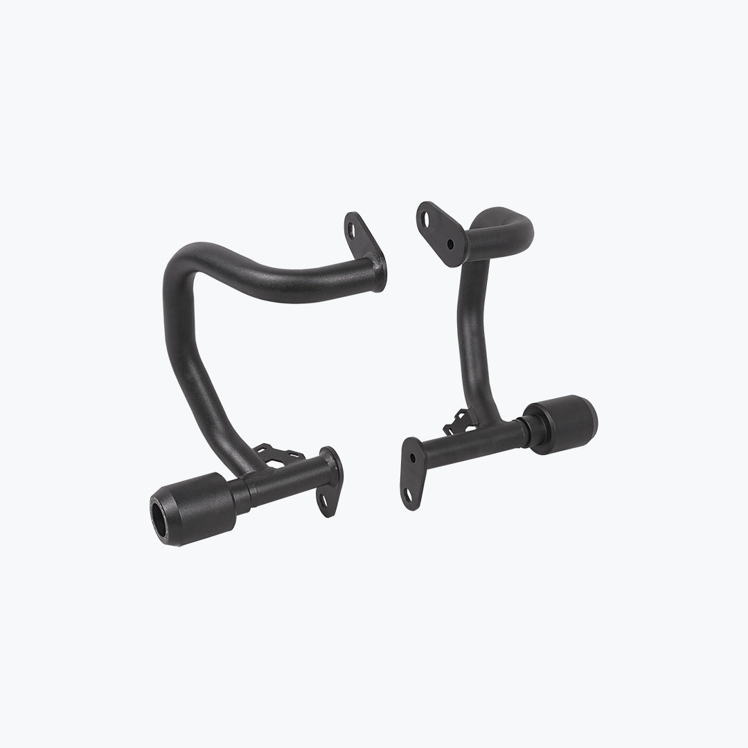 Legundary Custom Hector crash guard for Triumph Scrambler 400 X black mild steel engine guard