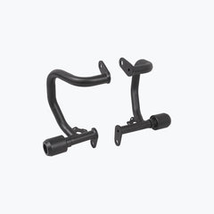 Legundary Custom Hector crash guard for Triumph Scrambler 400 X black mild steel engine guard