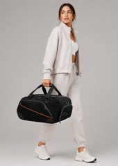 Vantora PROTO 40L Duffle Bag Black and Orange with ventilated shoe pocket