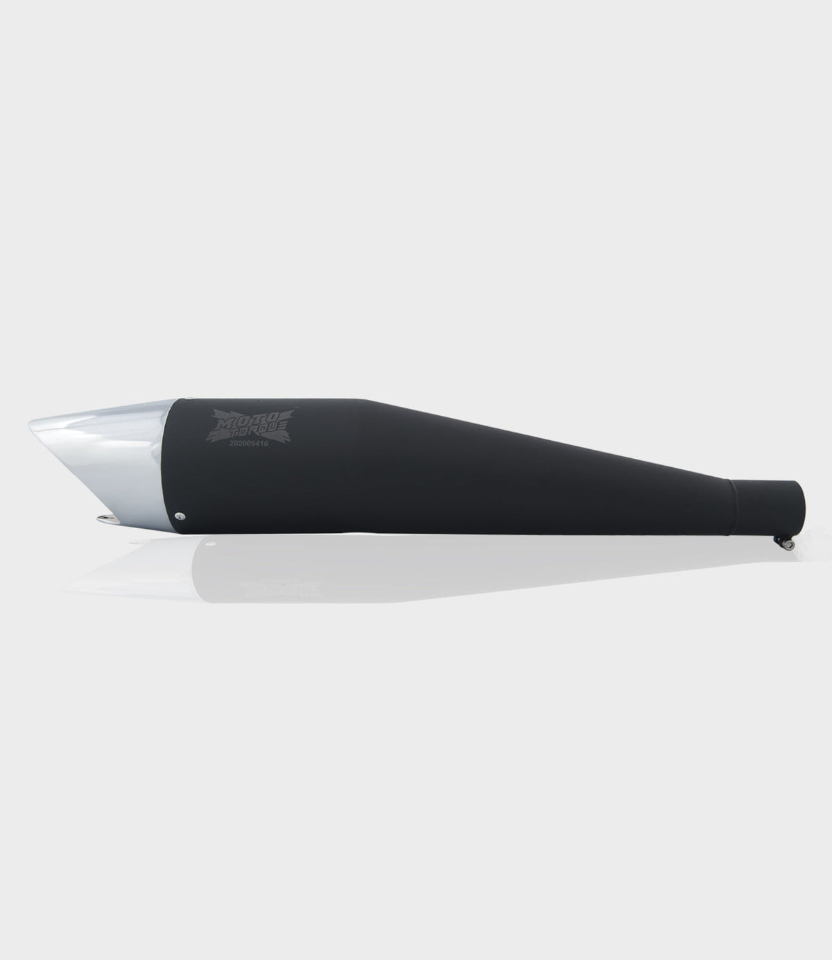 Moto Torque Shark Black Chrome Performance Exhaust for Royal Enfield