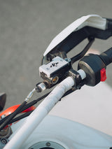 Legundary Custom Tricorn front oil cap aluminium silver installed on Hero X Pulse 200 4V Pro