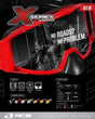 RCB X-Series black chrome motorcycle goggles 01GL002D