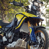 Legundary Custom Vambrace Bash Plate for Suzuki V-Strom 800DE Silver Aluminium Engine Guard Skid Plate