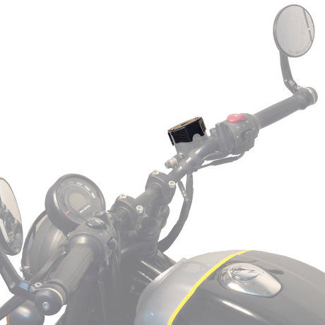 Auto Engina Front Brake Oil Reservoir Cover for Royal Enfield Hunter 350 1.5mm Mild Steel Gloss Black