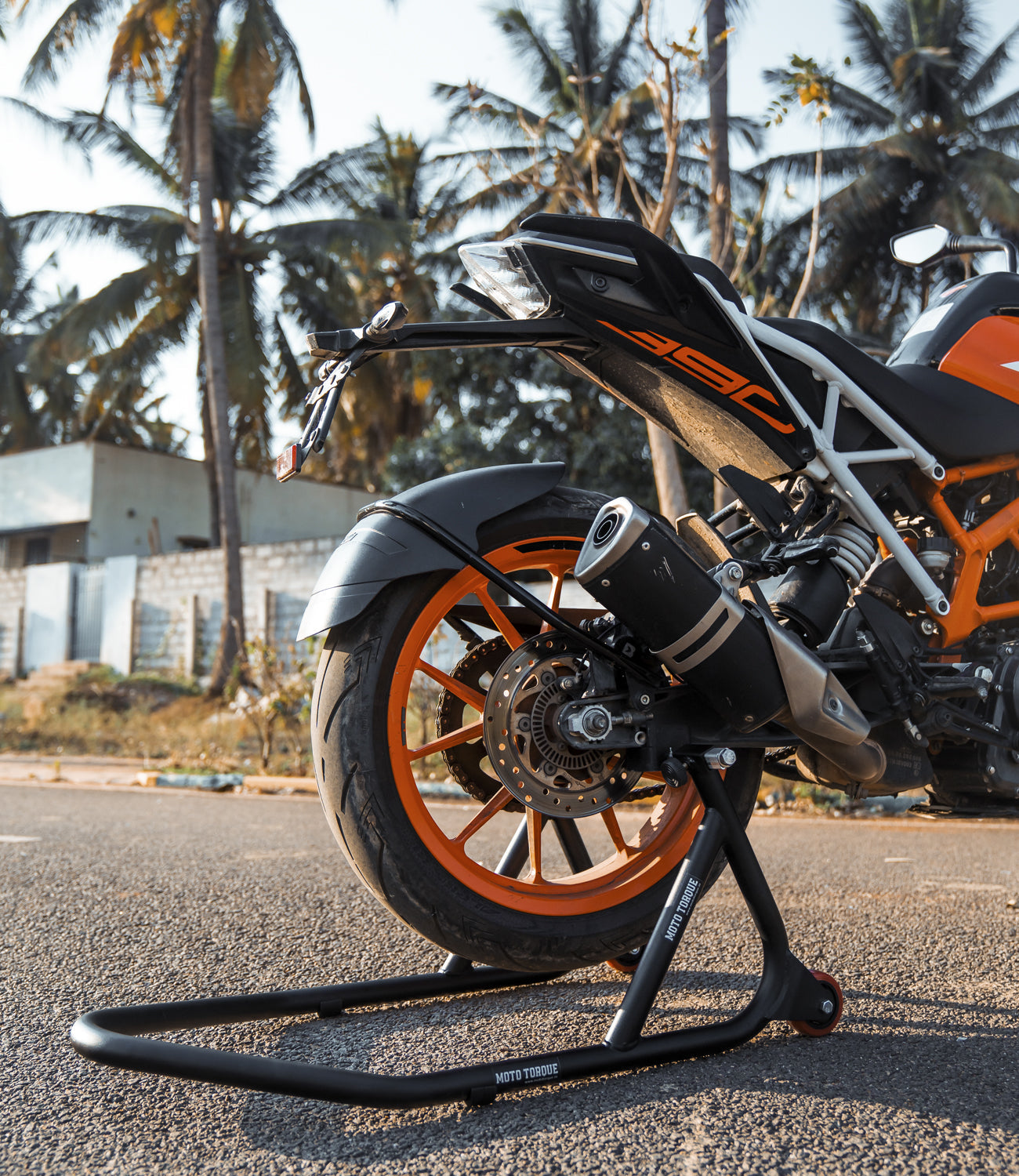 Moto Torque Black Motorcycle Paddock Stand