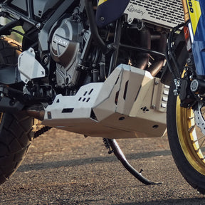 Legundary Custom Vambrace Bash Plate for Suzuki V-Strom 800DE Silver Aluminium Engine Guard Skid Plate
