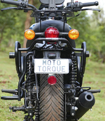 Moto Torque saddle stay for Royal Enfield Hunter 350 heavy duty saddle bag support accessory