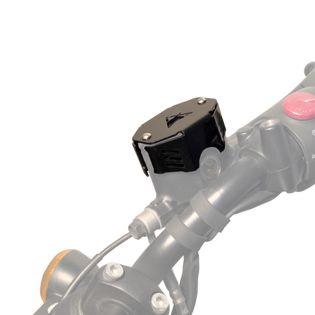 Auto Engina Front Brake Oil Reservoir Cover for Royal Enfield Hunter 350 1.5mm Mild Steel Gloss Black