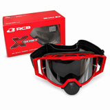 RCB X-Series black chrome motorcycle goggles 01GL002D