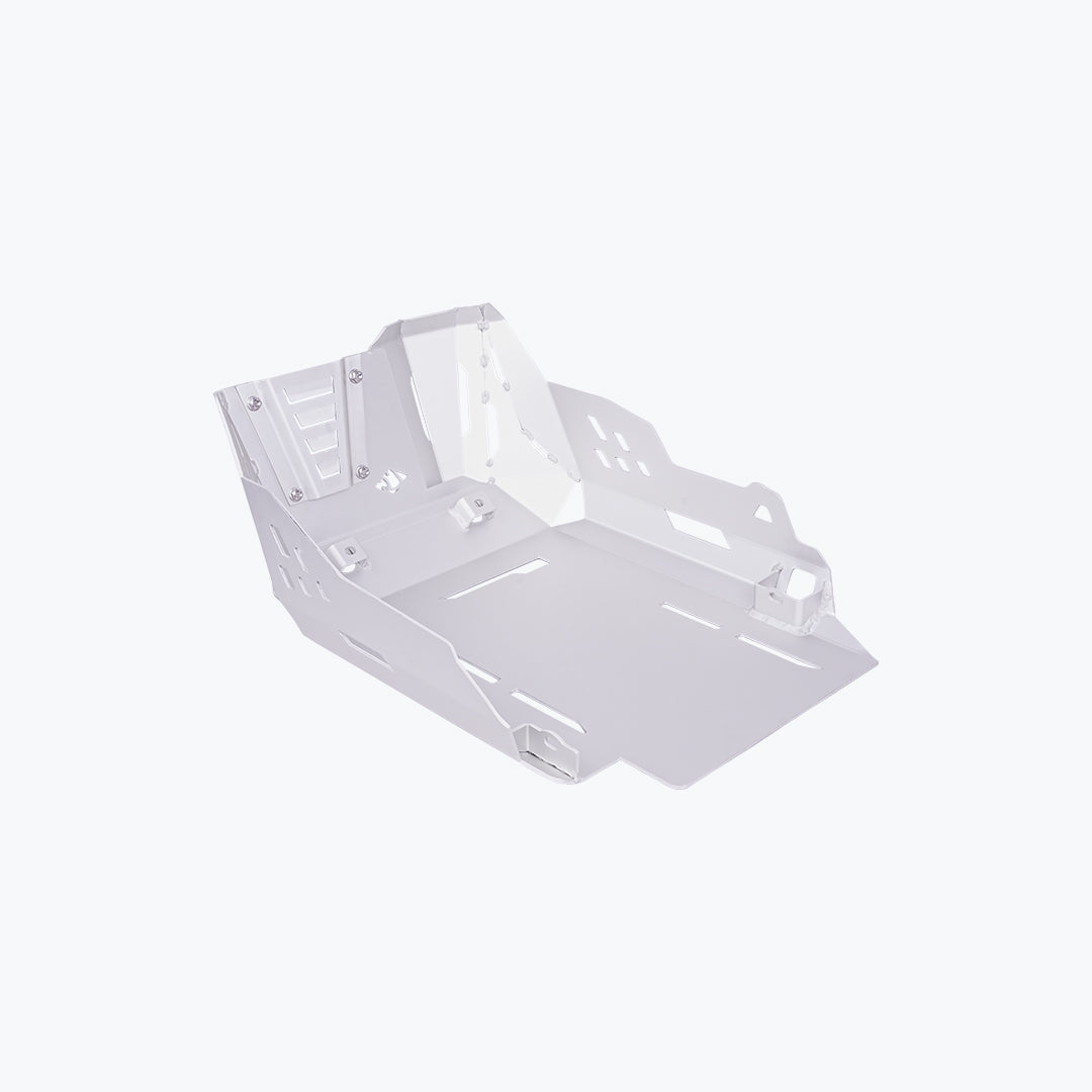 Legundary Custom Vambrace Bash Plate for Suzuki V-Strom 800DE Silver Aluminium Engine Guard Skid Plate