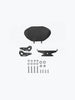 Legendary Custom Classic 350 Reborn backrest black mild steel pillion support