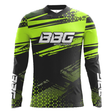 BBG motocross jersey for men in black neon orange and red for off road motorcycle riding