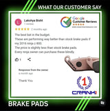 CRANK1 Sintered Rear Brake Pads CB312 for BMW F 800 GS Adventure 2013-2016 premium motorcycle brake pads